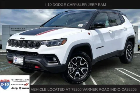 White 2026 Jeep Compass Trailhawk 4x4 for sale in Indio, CA