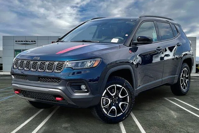 Blue 2026 Jeep Compass Trailhawk 4x4 for sale in Indio, CA