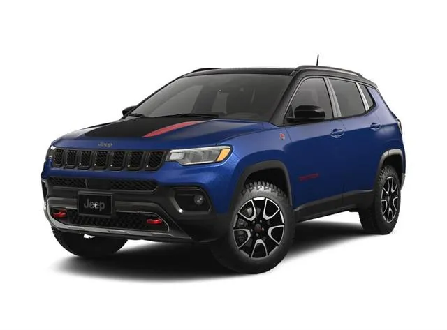 Blue 2026 Jeep Compass Trailhawk 4x4 for sale in Indio, CA