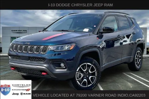 Blue 2026 Jeep Compass Trailhawk 4x4 for sale in Indio, CA