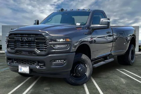 Gray 2026 Ram 3500 Tradesman Regular Cab 4x4 8' Box for sale in Indio, CA
