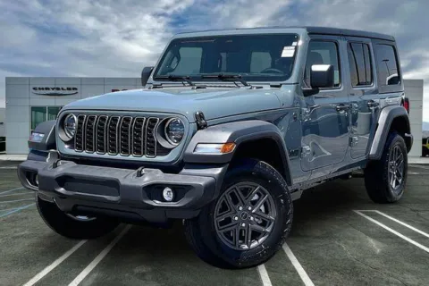 Gray 2026 Jeep Wrangler 4-door Sport S for sale in Indio, CA