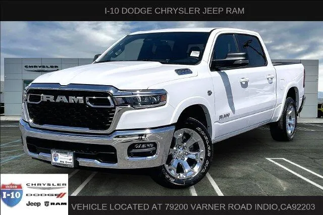 White 2027 Ram 1500 Big Horn Crew Cab 4x4 5'7' Box for sale in Indio, CA