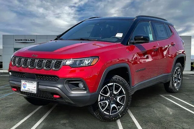 Red 2026 Jeep Compass Trailhawk 4x4 for sale in Indio, CA