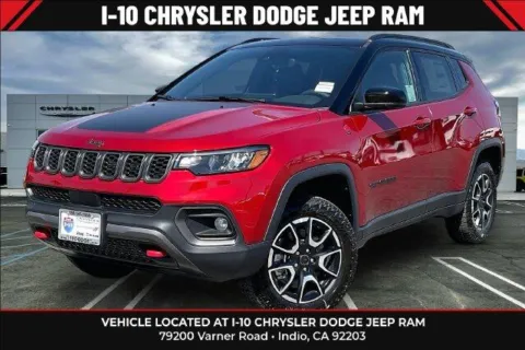 Red 2026 Jeep Compass Trailhawk 4x4 for sale in Indio, CA