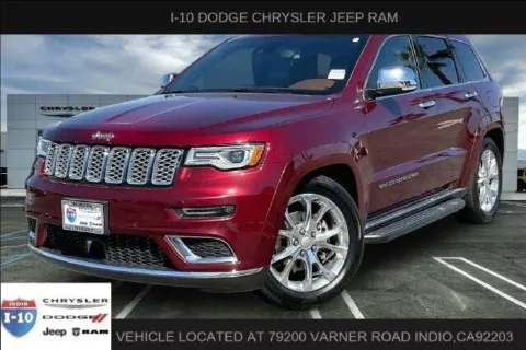 Red 2019 Jeep Grand Cherokee Summit for sale in Indio, CA