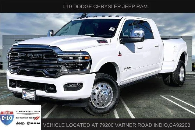 White 2027 Ram 3500 Laramie Mega Cab 4x4 6'4' Box for sale in Indio, CA
