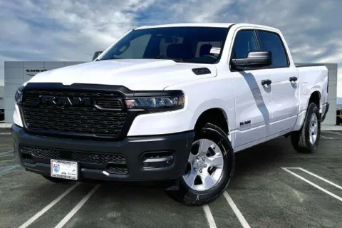 White 2027 Ram 1500 Tradesman Crew Cab 4x4 5'7' Box for sale in Indio, CA