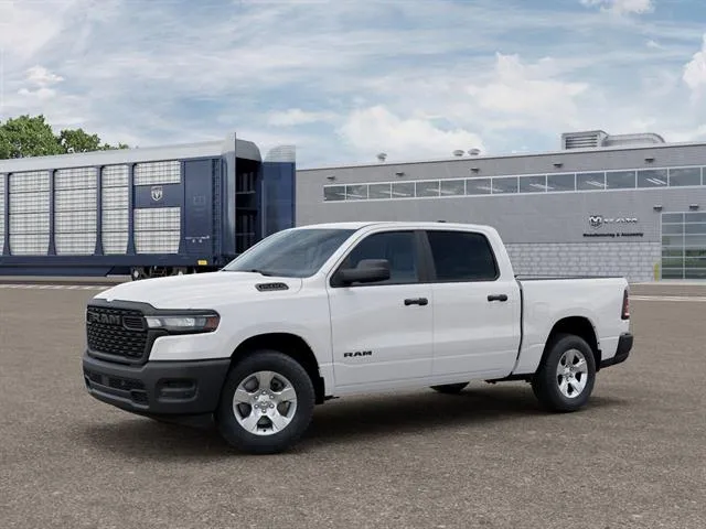 White 2027 Ram 1500 Tradesman Crew Cab 4x4 5'7' Box for sale in Indio, CA