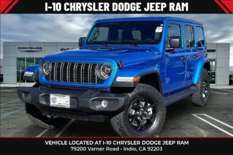 Blue 2027 Jeep Wrangler 4-door California Edition for sale in Indio, CA