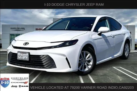 White 2025 Toyota Camry LE for sale in Indio, CA