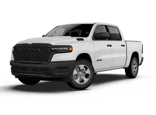 White 2027 Ram 1500 Tradesman Crew Cab 4x4 5'7' Box for sale in Indio, CA