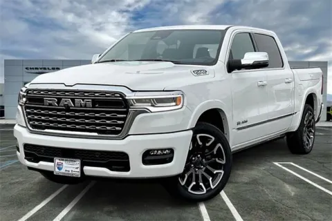 White 2025 Ram 1500 Limited Crew Cab 4x4 5'7' Box for sale in Indio, CA