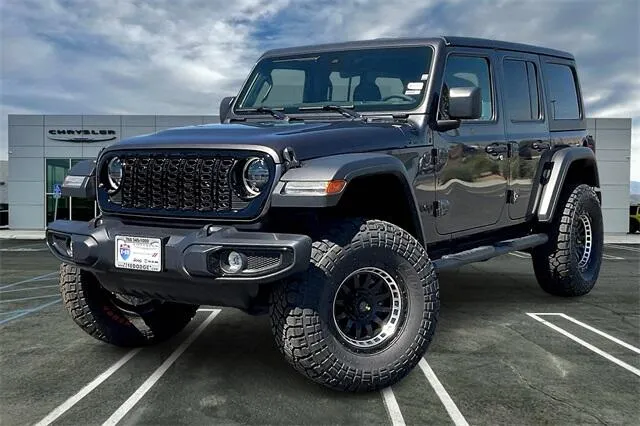 Gray 2025 Jeep Wrangler 4-door Willys for sale in Indio, CA