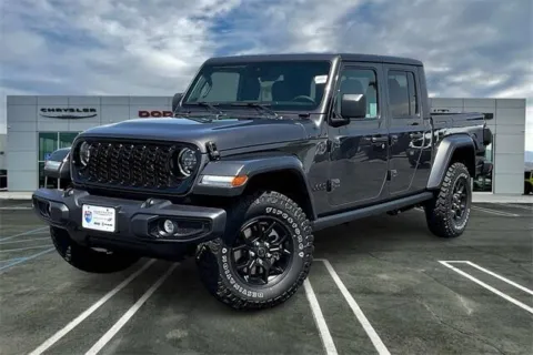 Gray 2025 Jeep Gladiator Willys 4x4 for sale in Indio, CA