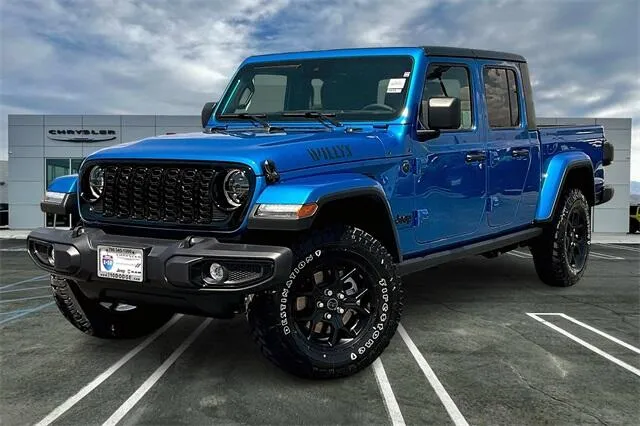 Blue 2025 Jeep Gladiator Willys 4x4 for sale in Indio, CA