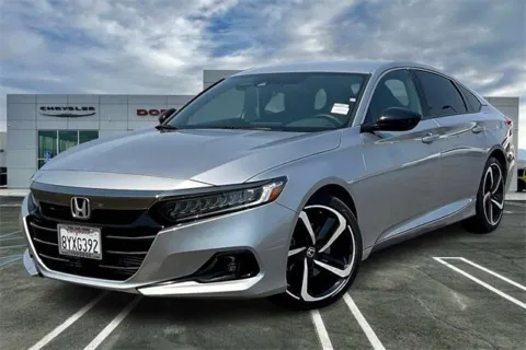 Silver 2021 Honda Accord Sedan Sport for sale in Indio, CA