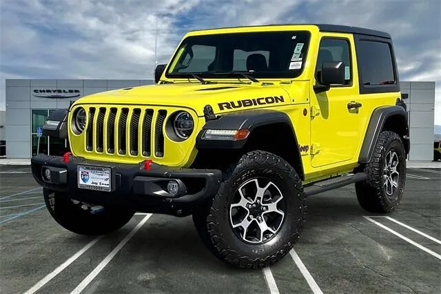 Yellow 2022 Jeep Wrangler Rubicon for sale in Indio, CA