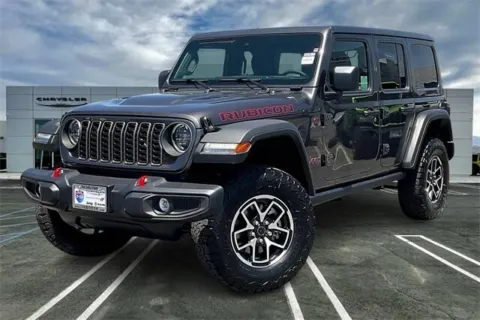 Gray 2025 Jeep Wrangler 4-door Rubicon for sale in Indio, CA