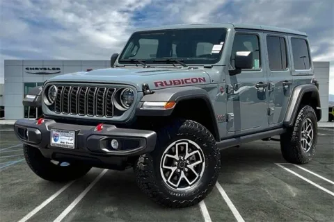 Gray 2025 Jeep Wrangler 4-door Rubicon for sale in Indio, CA