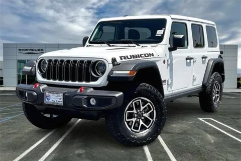 White 2025 Jeep Wrangler 4-door Rubicon for sale in Indio, CA
