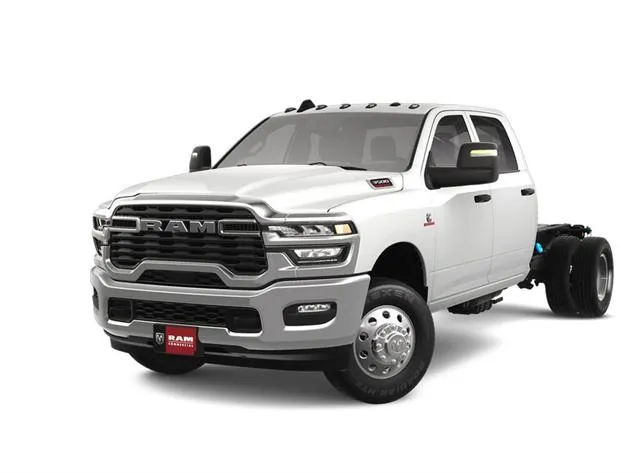 White 2025 Ram 3500 Chassis Cab 3500 Tradesman Crew Cab Chassis 4x4 60' for sale in Indio, CA