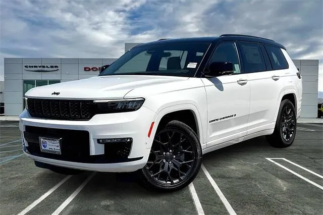 White 2025 Jeep Grand Cherokee L Grand Cherokee Summit 4x4 for sale in Indio, CA