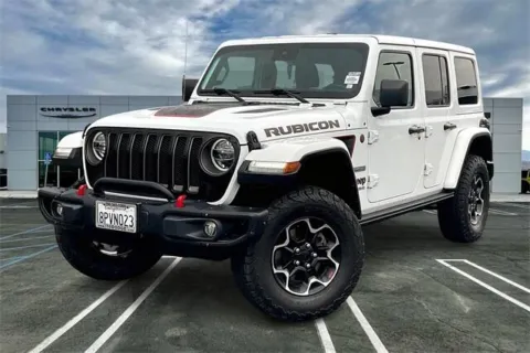 White 2020 Jeep Wrangler Unlimited Rubicon for sale in Indio, CA
