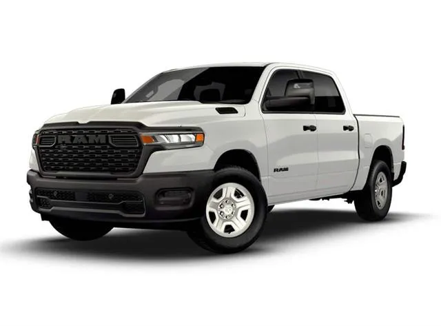 White 2026 Ram 1500 Tradesman Crew Cab 4x4 5'7' Box for sale in Indio, CA