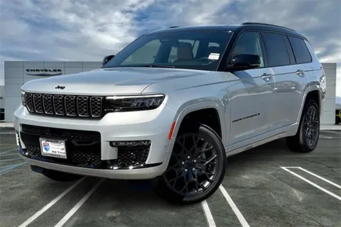 Silver 2025 Jeep Grand Cherokee L Grand Cherokee Summit 4x4 for sale in Indio, CA