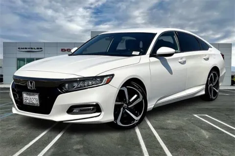 White 2020 Honda Accord Sedan Sport for sale in Indio, CA