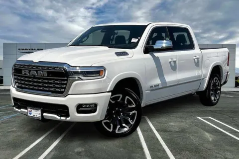 White 2026 Ram 1500 Limited Crew Cab 4x4 5'7' Box for sale in Indio, CA