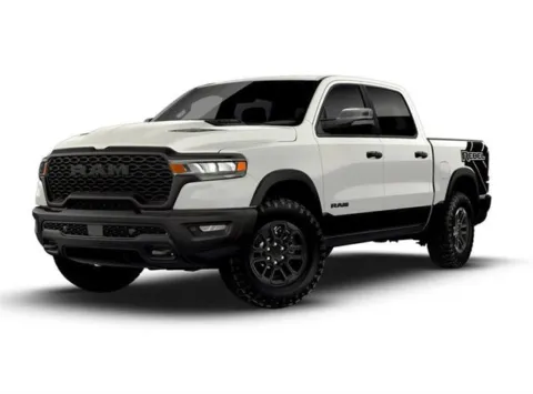 White 2026 Ram 1500 Rebel Crew Cab 4x4 5'7' Box for sale in Indio, CA