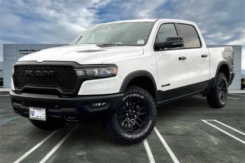 White 2026 Ram 1500 Rebel Crew Cab 4x4 5'7' Box for sale in Indio, CA