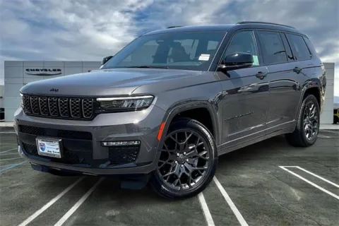 Gray 2025 Jeep Grand Cherokee L Grand Cherokee Summit 4x4 for sale in Indio, CA