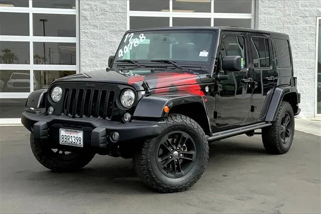 Black 2017 Jeep Wrangler Unlimited Sahara for sale in Indio, CA