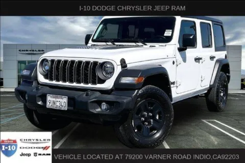 White 2025 Jeep Wrangler Sport for sale in Indio, CA