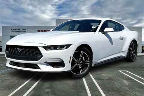White 2024 Ford Mustang EcoBoost Premium for sale in Indio, CA