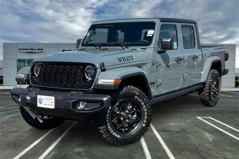 Gray 2025 Jeep Gladiator Willys 4x4 for sale in Indio, CA