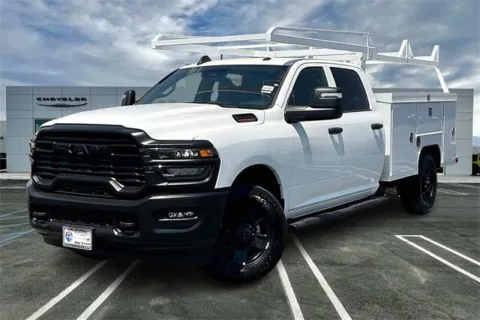 White 2025 Ram 2500 Tradesman Crew Cab 4x2 8' Box for sale in Indio, CA