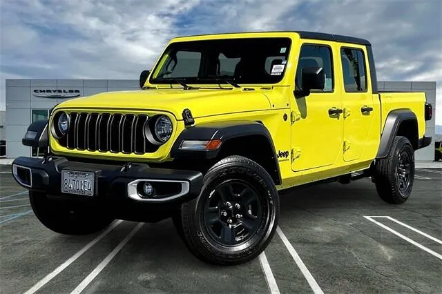 Yellow 2024 Jeep Gladiator Sport for sale in Indio, CA