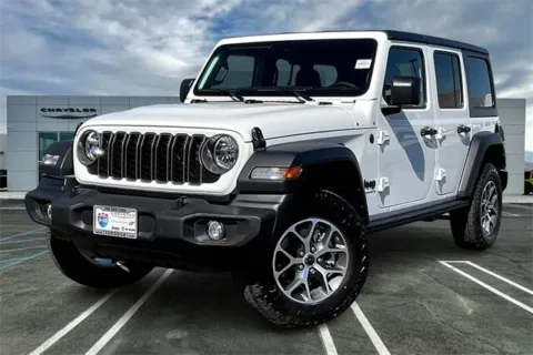 White 2025 Jeep Wrangler 4-door Sport S for sale in Indio, CA