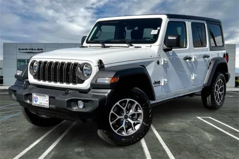 White 2025 Jeep Wrangler 4-door Sport S for sale in Indio, CA