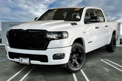 White 2026 Ram 1500 Big Horn Crew Cab 4x4 5'7' Box for sale in Indio, CA