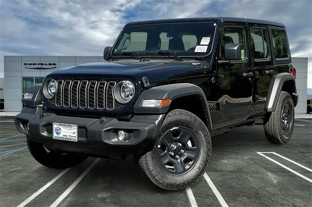 Black 2026 Jeep Wrangler 4-door Sport for sale in Indio, CA