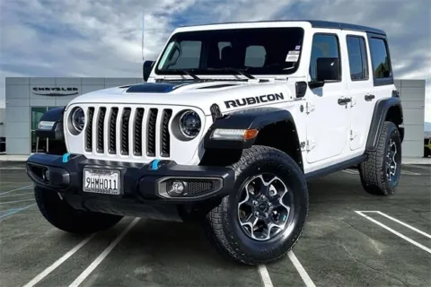 White 2023 Jeep Wrangler 4xe Rubicon for sale in Indio, CA
