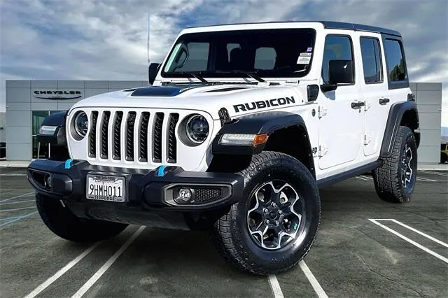 White 2023 Jeep Wrangler 4xe Rubicon for sale in Indio, CA