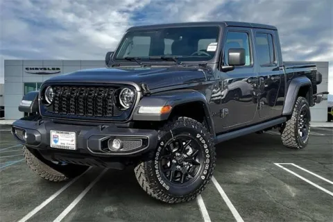 Gray 2025 Jeep Gladiator Willys 4x4 for sale in Indio, CA