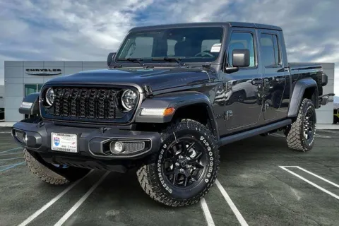 Gray 2025 Jeep Gladiator Willys 4x4 for sale in Indio, CA