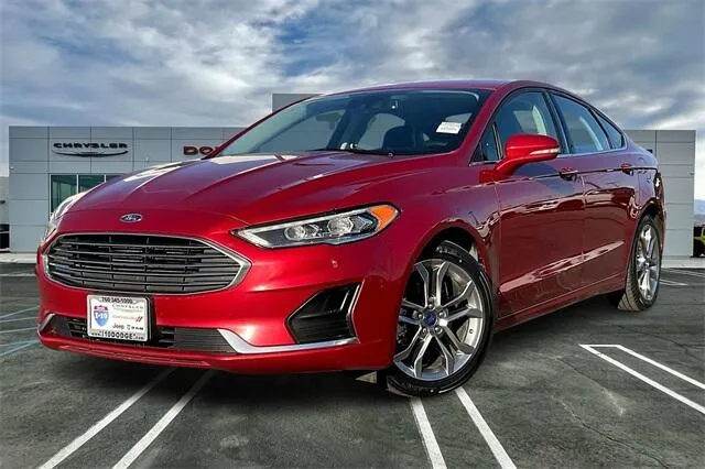 Red 2020 Ford Fusion SEL for sale in Indio, CA